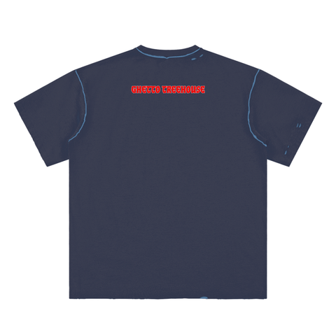 Kanye Jesus Tee,Reversible Streetwear Shirt,Luxury Streetwear,Hand Frayed T-Shirt,Limited Edition Streetwear,Yeezy Inspired Fashion,High End Graphic Tee,StreetStyle,DropCulture,Modern Messiah Shirt