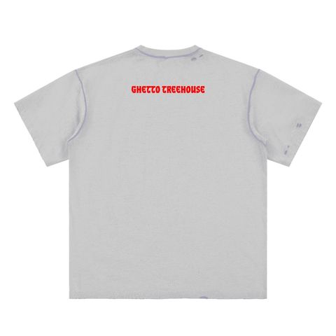 Kanye Jesus Tee,Reversible Streetwear Shirt,Luxury Streetwear,Hand Frayed T-Shirt,Limited Edition Streetwear,Yeezy Inspired Fashion,High End Graphic Tee,StreetStyle,DropCulture,Modern Messiah Shirt