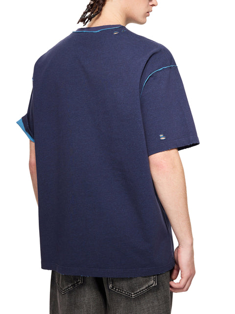 Kanye Jesus Tee,Reversible Streetwear Shirt,Luxury Streetwear,Hand Frayed T-Shirt,Limited Edition Streetwear,Yeezy Inspired Fashion,High End Graphic Tee,StreetStyle,DropCulture,Modern Messiah Shirt