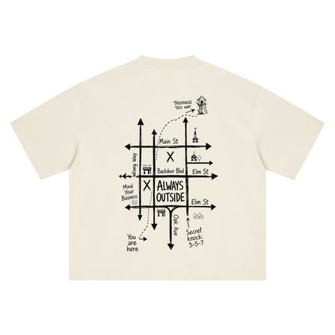Always Outside Map Tee
