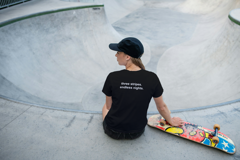 Addicted Limited Drop Tee – Embroidered Front + Tagline Back
