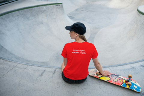 Addicted Limited Drop Tee – Embroidered Front + Tagline Back