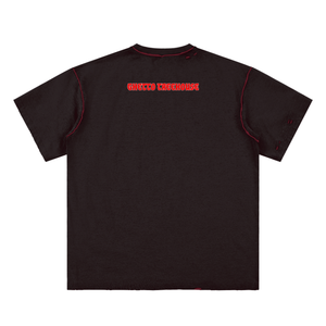 Kanye Jesus Tee,Reversible Streetwear Shirt,Luxury Streetwear,Hand Frayed T-Shirt,Limited Edition Streetwear,Yeezy Inspired Fashion,High End Graphic Tee,StreetStyle,DropCulture,Modern Messiah Shirt
