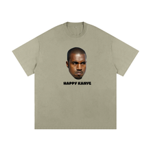 Load image into Gallery viewer, Happy Kanye Tee,Kanye West T-Shirt,Streetwear Graphic Tee,Heavyweight T-Shirt,Loose Fit T-Shirt,Statement Tee,High End Streetwear,Limited Edition Tee,Streetwear Essentials,Luxury Streetwear
