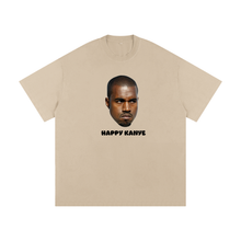 Load image into Gallery viewer, Happy Kanye Tee,Kanye West T-Shirt,Streetwear Graphic Tee,Heavyweight T-Shirt,Loose Fit T-Shirt,Statement Tee,High End Streetwear,Limited Edition Tee,Streetwear Essentials,Luxury Streetwear
