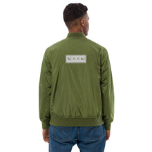 Load image into Gallery viewer, techno-premium-recycled-bomber-jacket-green
