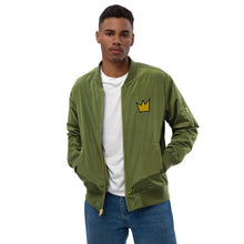 Load image into Gallery viewer, techno-premium-recycled-bomber-jacket-green
