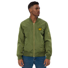 Load image into Gallery viewer, techno-premium-recycled-bomber-jacket-green
