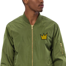 Load image into Gallery viewer, techno-premium-recycled-bomber-jacket-green
