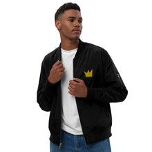 Load image into Gallery viewer, premium-recycled-bomber-jacket-black
