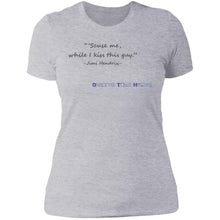 Load image into Gallery viewer, Ladies&#39; Mis-quoted Jimi Hendrix Purple Haze Lyrics Boyfriend T-Shirt
