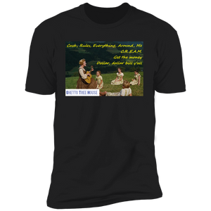 Sound of Music Wu Tang Cream Lyrics Premium Short Sleeve T-Shirt