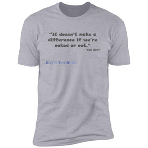 Mens Mis-quoted Bon Jovi Livin on a Prayer Lyrics Premium Short Sleeve T-Shirt