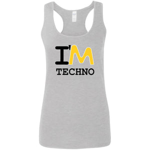 Ladies' I'M Techno Racerback Tank (Matter & Motion Podcast)
