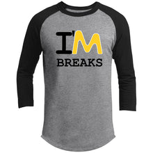 Load image into Gallery viewer, Mens I&#39;M Breaks Raglan Sleeve Shirt (Matter &amp; Motion Podcast)
