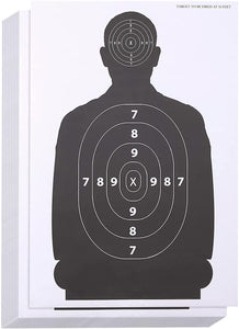 50 Sheets Shooting Range Paper Silhouette Targets for Gel Blasters (17 x 25 in)