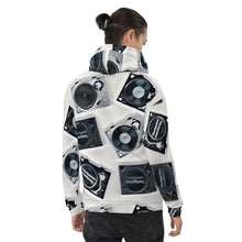 Load image into Gallery viewer, Technics Turntable Art All Over Unisex Hoodie
